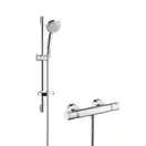 Hansgrohe Термостат для душа Ecostat Comfort с душевым гарнитуром Croma 100 Vario Combi 0,65 см (27034000) фото 1 Aquada.com.ua
