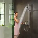 Душевой гарнитур Hansgrohe Raindance Select S PowderRain (цвет - хром), ручной душ 3 типа струи (27667000) фото 2 Aquada.com.ua