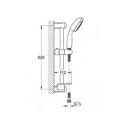 Душевой набор Grohe New Tempesta 100 (27927000) фото 3 Aquada.com.ua