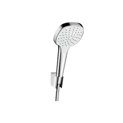 Ручной душ с держателем и шлангом 1,25 м Hansgrohe Croma Select S 1jet (цвет - хром/белый) (26424400) фото 1 Aquada.com.ua