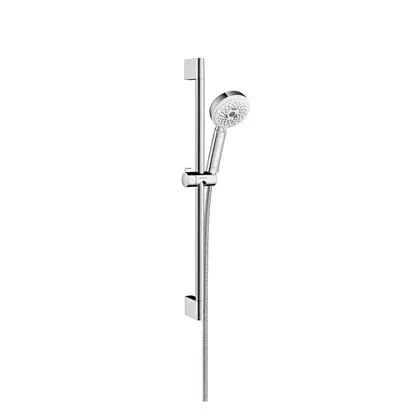 Душевой гарнитур Hansgrohe Crometta 100 Multi со штангой 65 см (цвет - хром/белый) (26650400) фото 1 Aquada.com.ua