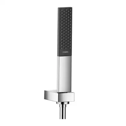 Душевой гарнитур Hansgrohe Rainfinity (цвет - хром/чёрный), 1 тип струи, шланг 1250 мм (26857000) фото 1 Aquada.com.ua Душевой гарнитур Hansgrohe Rainfinity (цвет - хром/чёрный), 1 тип струи, шланг 1250 мм (26857000) фото 1 Aquada.com.ua