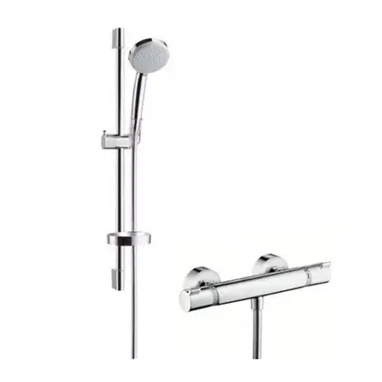 Душевой гарнитур Hansgrohe Croma 100 Vario с термостатом EcoSmart/Ecostat Comfort Combi (27035000) фото 1 Aquada.com.ua Душевой гарнитур Hansgrohe Croma 100 Vario с термостатом EcoSmart/Ecostat Comfort Combi (27035000) фото 1 Aquada.com.ua