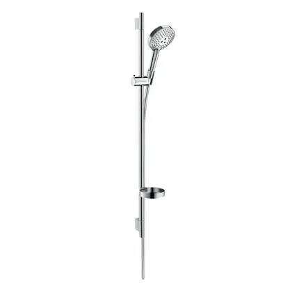 Душевой гарнитур Hansgrohe Raindance Select S PowderRain (цвет - хром), ручной душ 3 типа струи (27667000) фото 1 Aquada.com.ua