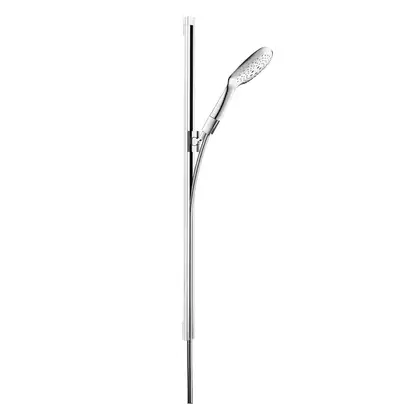 Душевой гарнитур со штангой 90 см Hansgrohe PuraVida (цвет - хром), 3 вида струи (27853000) фото 1 Aquada.com.ua Душевой гарнитур со штангой 90 см Hansgrohe PuraVida (цвет - хром), 3 вида струи (27853000) фото 1 Aquada.com.ua