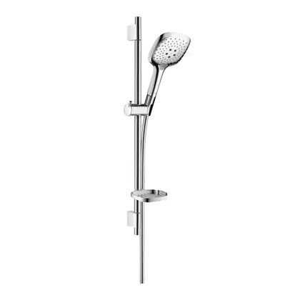 Душевой гарнитур, со штангой 65 см и мыльницей Hansgrohe Raindance Select E (цвет - хром), 3 вида струи (27856000) фото 1 Aquada.com.ua