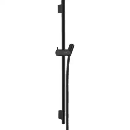 Душевая штанга S Puro со шлангом Hansgrohe Unica, цвет - чёрный матовый (28632670) фото 1 Aquada.com.ua