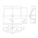 Раковина подвесная Kolo Nova Pro 50 х 42 см M31151000 (M31151000) фото 2 Aquada.com.ua
