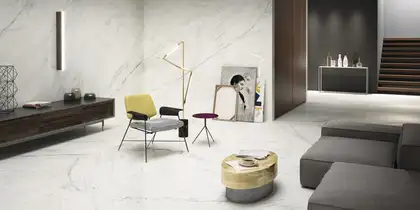 Плитка напольная Fiandre Marmi Maximum Premium White 150 х 150 см Lucidato (MML3361515) фото 3 Aquada.com.ua