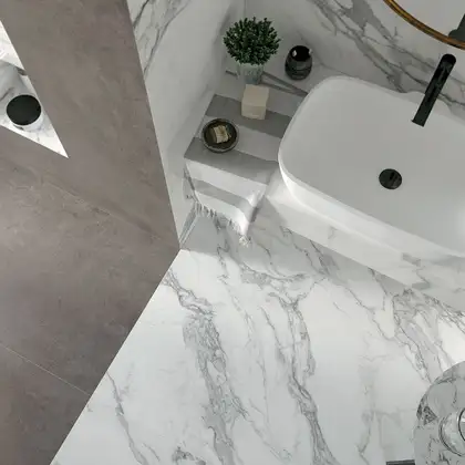 Керамическая плитка Mirage Jewels, Statuario Lunensis 120x120 LUC, глянцевая (JW 12 LUC 120x120) фото 2 Aquada.com.ua