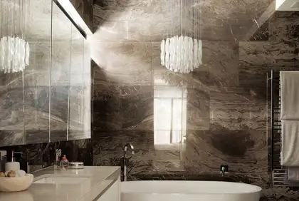 Напольная плитка Rex Ceramiche I Marmi di Rex Brown Luc 60 х 120 см (728974) фото 2 Aquada.com.ua