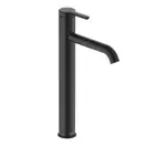 Смеситель для раковины высокий Duravit C.1 (цвет - чёрный матовый), без донного клапана, излив 166 мм (C11040002046) фото 1 Aquada.com.ua
