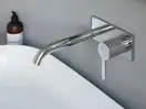 Смеситель для раковины настенный Duravit C.1 (цвет - хром), излив 225 мм (C11070004010) фото 2 Aquada.com.ua