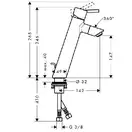 Смеситель для раковины, однорычажный Hansgrohe Talis (цвет - хром) (32052000) фото 4 Aquada.com.ua