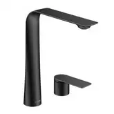 Смеситель для раковины высокий на 2 отверстия Duravit D.1 (цвет - чёрный матовый) (D11130002046)