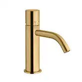 Смеситель для раковины Paffoni Light (цвет - Honey Gold Spazzolato), с донным клапаном (LIGX071HGSP)