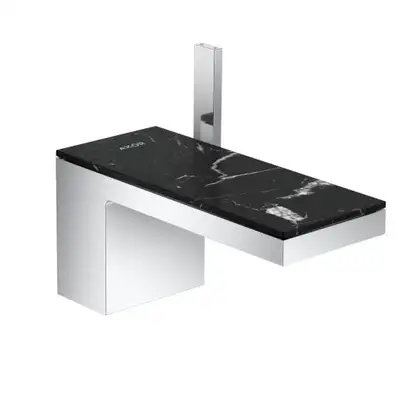 Смеситель для раковины Axor MyEdition (цвет - хром/мрамор) (47012000+47913000) фото 1 Aquada.com.ua