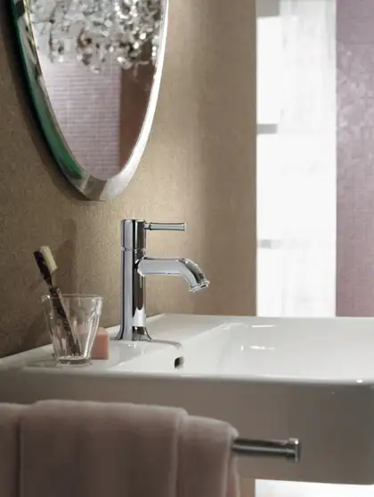 Сместитель для раковины, однорычажный Hansgrohe Talis Classic (цвет - хром), без донного клапана (14118000) фото 2 Aquada.com.ua Сместитель для раковины, однорычажный Hansgrohe Talis Classic (цвет - хром), без донного клапана (14118000) фото 2 Aquada.com.ua