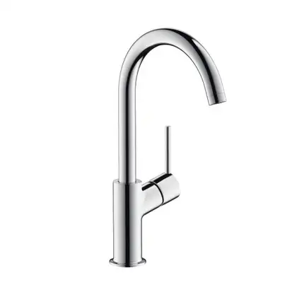 Смеситель для раковины, однорычажный Hansgrohe Talis (цвет - хром), с донным клапаном (32084000) фото 1 Aquada.com.ua