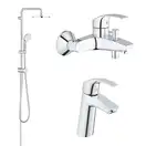 Набор смесителей Grohe Eurosmart 123389M (123389M) фото 3 Aquada.com.ua