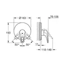 Смеситель однорычажный для ванны Grohe Eurostyle (цвет - хром/белый) (19507LS3) фото 7 Aquada.com.ua