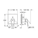 GROHE Смеситель однорычажный с переключателем на 2 положения Eurocube (24062000) фото 18 Aquada.com.ua