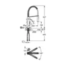 Смеситель однорычажный для кухни Grohe Eurocube DN 15 (цвет - хром) (31395000) фото 9 Aquada.com.ua