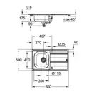 Кухонная мойка Grohe Sink K200 31552SD1 (31552SD1) фото 2 Aquada.com.ua