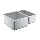 GROHE Мийка для кухні 585 x 440 мм, 1,5 чаши, матова, під стільницю, ліва (31577SD0) (31577SD0) фото 3 Aquada.com.ua