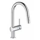 Смеситель для кухни с выдвижным изливом Grohe Minta (цвет - хром) (32321002) фото 10 Aquada.com.ua