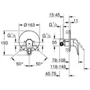 GROHE Смеситель для душа, однорычажный, встраиваемый без подключения шланга Eurostyle (33635003) фото 5 Aquada.com.ua