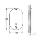 GROHE Безконтактний змішувач для душу Eurosmart Cosmopolitan E (36415000) фото 4 Aquada.com.ua