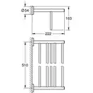 GROHE Поличка для рушників BauCosmopolitan  (40462001) фото 7 Aquada.com.ua