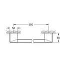 GROHE Ручка для ванної - тримач для рушника Selection Cube  (40807000) фото 6 Aquada.com.ua