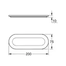 Мыльница без держателя Grohe Selection, стекло матовое (41036000) фото 4 Aquada.com.ua
