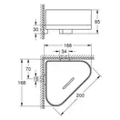 Полка Grohe Selection 41038000 с держателем фото 4 Aquada.com.ua