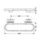 Полка Grohe Selection 41056000 фото 4 Aquada.com.ua