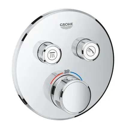 Термостат для ванны/душа на 2 выхода Grohe Grohtherm SmartControl (цвет - хром) (29119000) фото 14 Aquada.com.ua