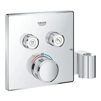 Термостат для ванны на 2 выхода Grohe Grohtherm SmartControl (цвет - хром), со встроенным держателем для ручного душа (29125000) фото 13 Aquada.com.ua Термостат для ванны на 2 выхода Grohe Grohtherm SmartControl (цвет - хром), со встроенным держателем для ручного душа (29125000) фото 13 Aquada.com.ua