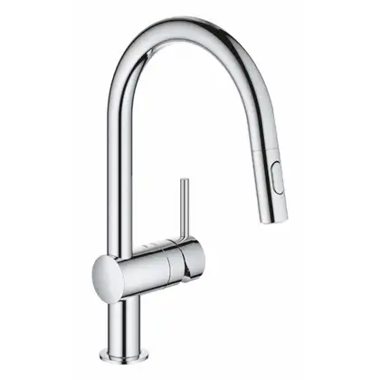 Смеситель для кухни с выдвижным изливом Grohe Minta (цвет - хром) (32321002) фото 10 Aquada.com.ua