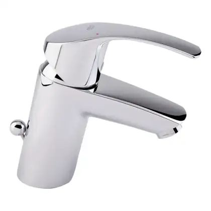 Смеситель однорычажный для раковины Grohe Eurosmart DN 15 S-Size (цвет - хром) с донным клапаном (33265002) фото 14 Aquada.com.ua