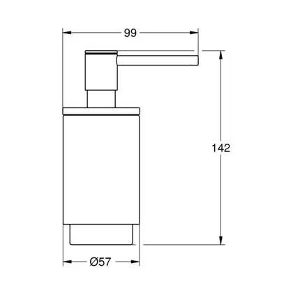 Дозатор для жидкого мыла Grohe Selection 41028000 фото 4 Aquada.com.ua