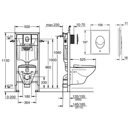 GROHE Смеситель для ванны с изливом Axor Citterio (39400000) фото 4 Aquada.com.ua