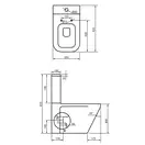 Унитаз-компакт Clean Pro Devit Up с сиденьем Quick Fix, Soft Close (3010120) фото 2 Aquada.com.ua