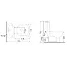 Унитаз-компакт Devit Comfort с сиденьем Soft Close (3110123) фото 2 Aquada.com.ua