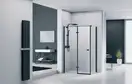 Душевая кабина Devit Up 1200 х 800 х h1900 мм левая (профиль - чёрный матовый, стекло - прозрачное) (FEN2310BL) фото 2 Aquada.com.ua