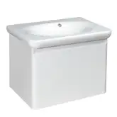 Тумба с раковиной Devit Fly 640 x 500 x 510 мм белый глянец (0020120W)
