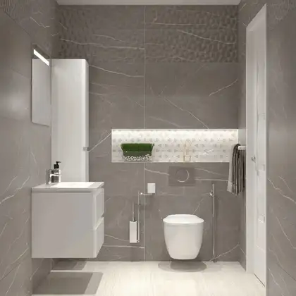 Пенал подвесной Devit Fly, белый глянцевый (0031120W) фото 4 Aquada.com.ua