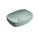 Раковина накладная на столешницу Catalano Green Lux / Colori 50 х 38 см, зелёный матовый (150AGRLXVS) фото 1 Aquada.com.ua