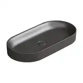 Раковина накладная на столешницу Catalano Horizon 75 х 35 см, Satin black (170AHZNS)